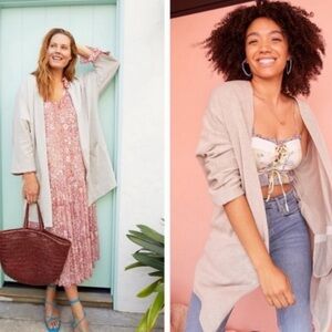 DONNI. Relaxed Ribbed Cardigan One size